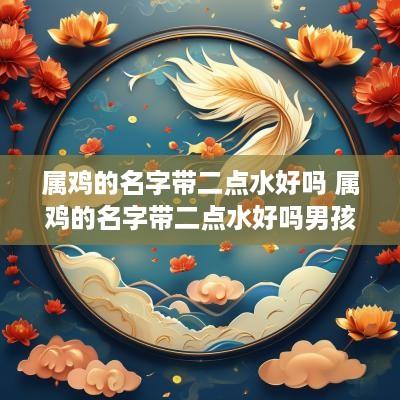 属鸡的名字带二点水好吗 属鸡的名字带二点水好吗男孩