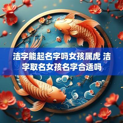 洁字能起名字吗女孩属虎 洁字取名女孩名字合适吗
