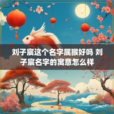 刘子宸这个名字属猴好吗 刘子宸名字的寓意怎么样