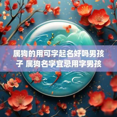 属狗的用可字起名好吗男孩子 属狗名字宜忌用字男孩