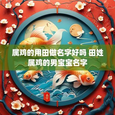 属鸡的用田做名字好吗 田姓属鸡的男宝宝名字