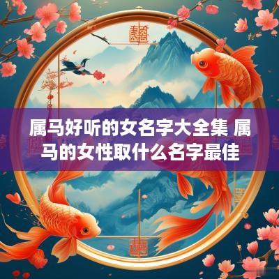 属马好听的女名字大全集 属马的女性取什么名字最佳