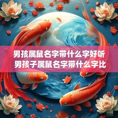 男孩属鼠名字带什么字好听 男孩子属鼠名字带什么字比较好