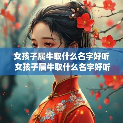 女孩子属牛取什么名字好听 女孩子属牛取什么名字好听点