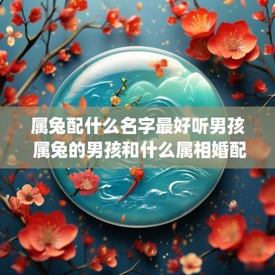属兔配什么名字最好听男孩 属兔的男孩和什么属相婚配最好