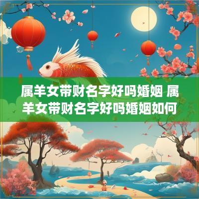 属羊女带财名字好吗婚姻 属羊女带财名字好吗婚姻如何