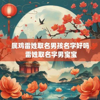 属鸡雷姓取名男孩名字好吗 雷姓取名字男宝宝