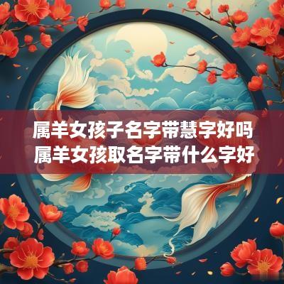 属羊女孩子名字带慧字好吗 属羊女孩取名字带什么字好 属羊女孩子名字带慧字好吗 属羊女孩取名字带什么字好