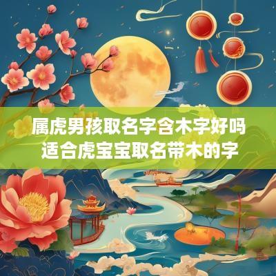 属虎男孩取名字含木字好吗 适合虎宝宝取名带木的字