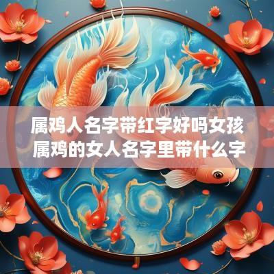 属鸡人名字带红字好吗女孩 属鸡的女人名字里带什么字财运旺盛