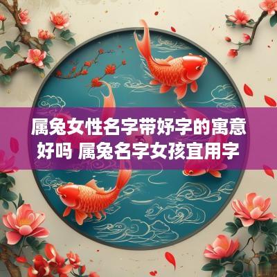 属兔女性名字带妤字的寓意好吗 属兔名字女孩宜用字
