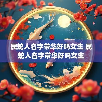 属蛇人名字带华好吗女生 属蛇人名字带华好吗女生
