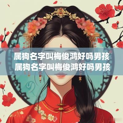 属狗名字叫梅俊鸿好吗男孩 属狗名字叫梅俊鸿好吗男孩