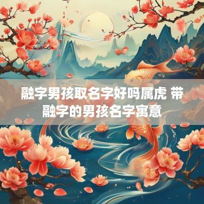 融字男孩取名字好吗属虎 带融字的男孩名字寓意
