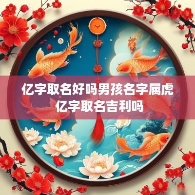 亿字取名好吗男孩名字属虎 亿字取名吉利吗