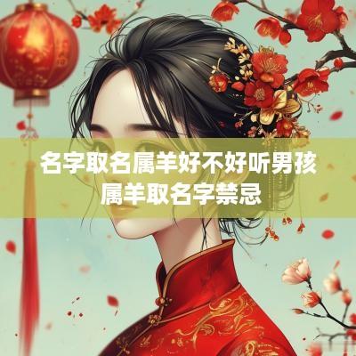名字取名属羊好不好听男孩 属羊取名字禁忌