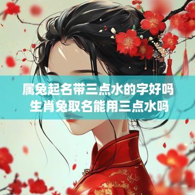属兔起名带三点水的字好吗 生肖兔取名能用三点水吗