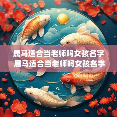 属马适合当老师吗女孩名字 属马适合当老师吗女孩名字叫什么