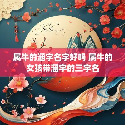 属牛的涵字名字好吗 属牛的女孩带涵字的三字名