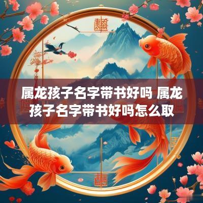 属龙孩子名字带书好吗 属龙孩子名字带书好吗怎么取