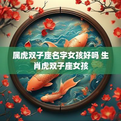 属虎双子座名字女孩好吗 生肖虎双子座女孩