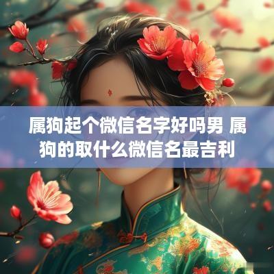 属狗起个微信名字好吗男 属狗的取什么微信名最吉利