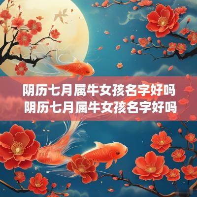 阴历七月属牛女孩名字好吗 阴历七月属牛女孩名字好吗怎么取