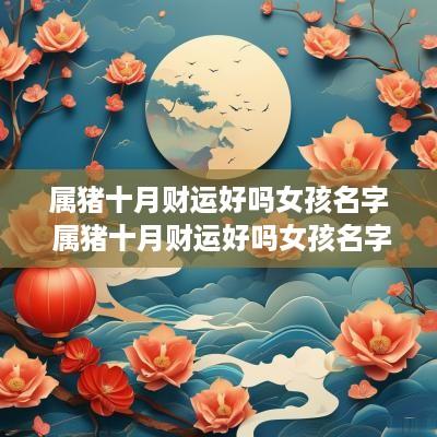 属猪十月财运好吗女孩名字 属猪十月财运好吗女孩名字叫什么