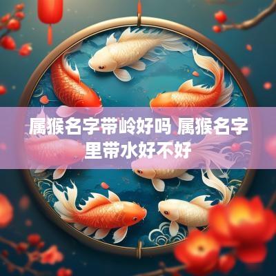 属猴名字带岭好吗 属猴名字里带水好不好