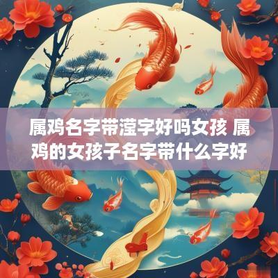 属鸡名字带滢字好吗女孩 属鸡的女孩子名字带什么字好
