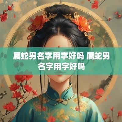 属蛇男名字用字好吗 属蛇男名字用字好吗