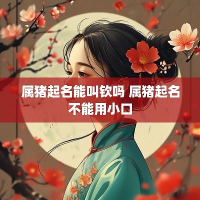 属猪起名能叫钦吗 属猪起名不能用小口