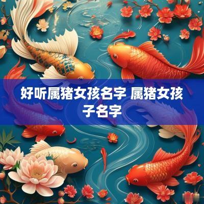 好听属猪女孩名字 属猪女孩子名字