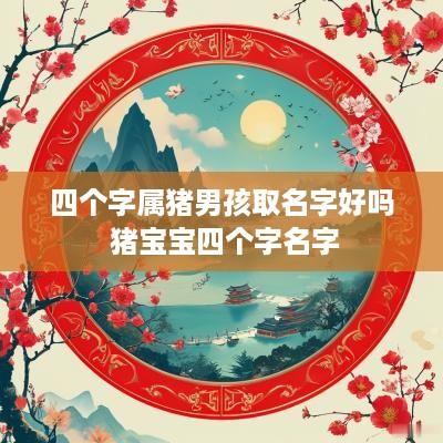 四个字属猪男孩取名字好吗 猪宝宝四个字名字