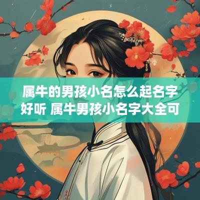 属牛的男孩小名怎么起名字好听 属牛男孩小名字大全可爱