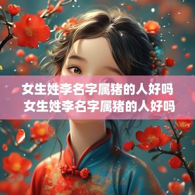 女生姓李名字属猪的人好吗 女生姓李名字属猪的人好吗