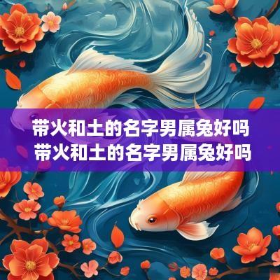 带火和土的名字男属兔好吗 带火和土的名字男属兔好吗