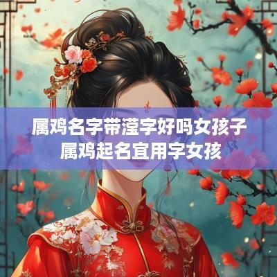 属鸡名字带滢字好吗女孩子 属鸡起名宜用字女孩
