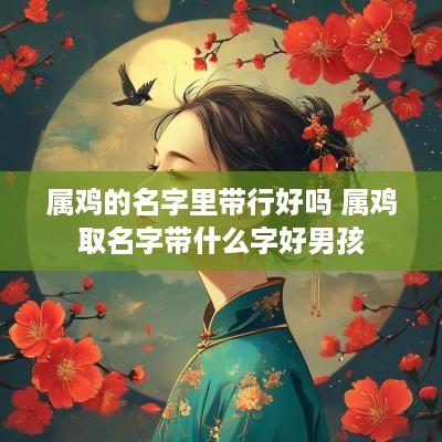 属鸡的名字里带行好吗 属鸡取名字带什么字好男孩