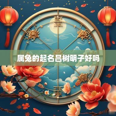 属兔的起名吕树明子好吗