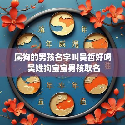 属狗的男孩名字叫吴哲好吗 吴姓狗宝宝男孩取名