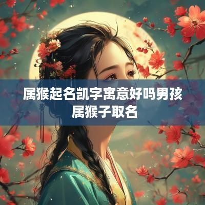 属猴起名凯字寓意好吗男孩 属猴子取名
