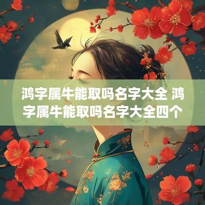 鸿字属牛能取吗名字大全 鸿字属牛能取吗名字大全四个字