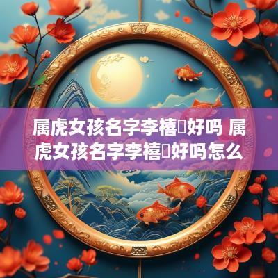 属虎女孩名字李禧玥好吗 属虎女孩名字李禧玥好吗怎么读