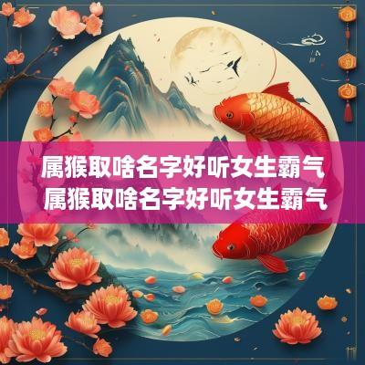 属猴取啥名字好听女生霸气 属猴取啥名字好听女生霸气一点