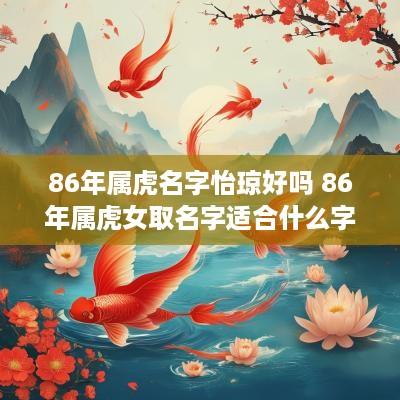 86年属虎名字怡琼好吗 86年属虎女取名字适合什么字