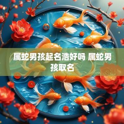 属蛇男孩起名浩好吗 属蛇男孩取名