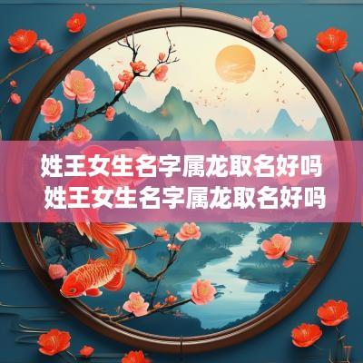 姓王女生名字属龙取名好吗 姓王女生名字属龙取名好吗