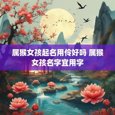 属猴女孩起名用伶好吗 属猴女孩名字宜用字