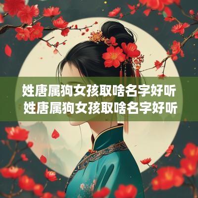 姓唐属狗女孩取啥名字好听 姓唐属狗女孩取啥名字好听点